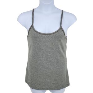 Mossimo Womens Grey Tank with Metallic Thread Detail‎ Size xxl